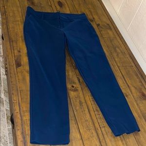 Navy blue ankle pants